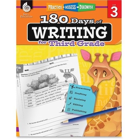 Shell Education Teacher Created Materials 180 Days Of Writing, Gr-3, Ast SHL51526